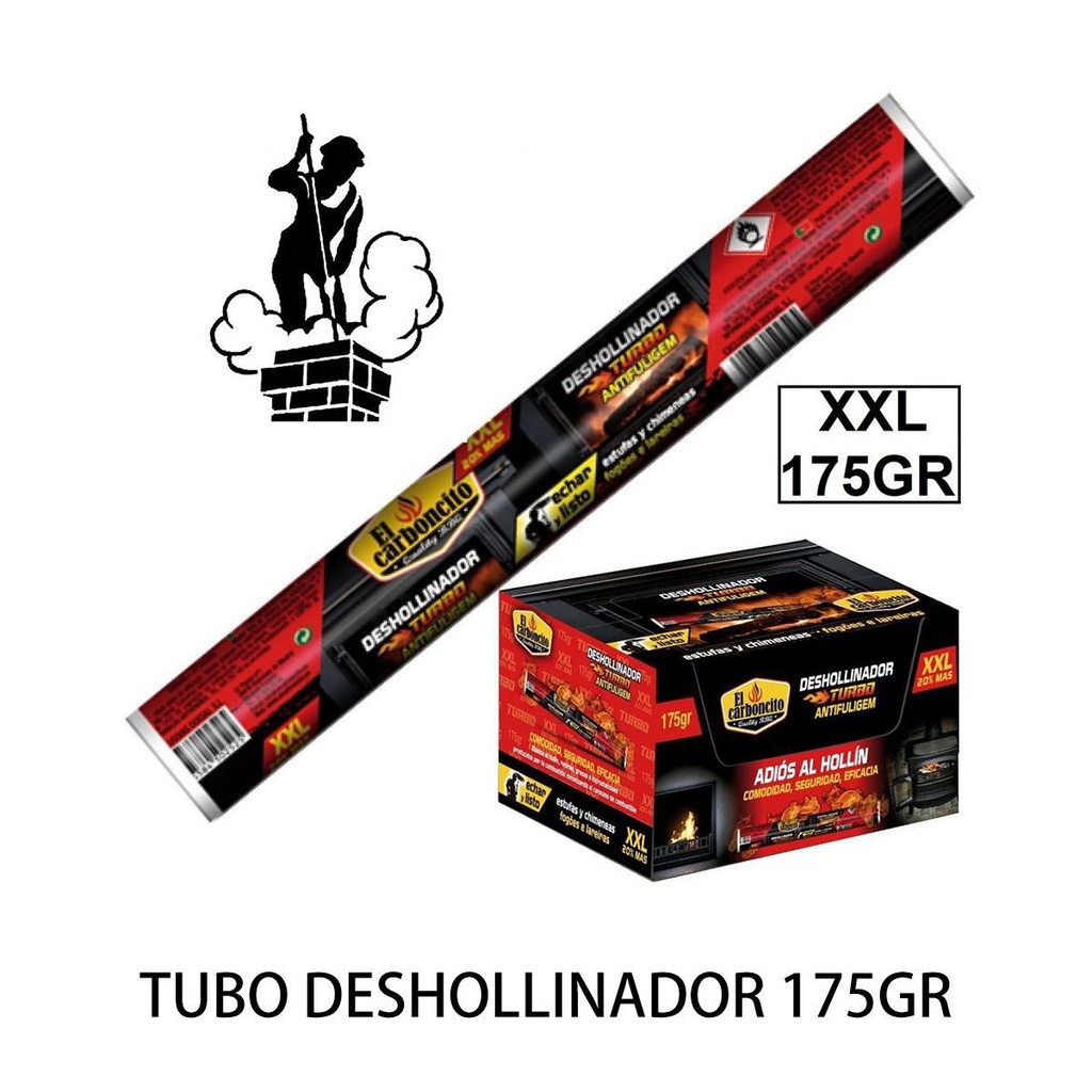 Tubo deshollinador 175gr para limpieza de chimeneas