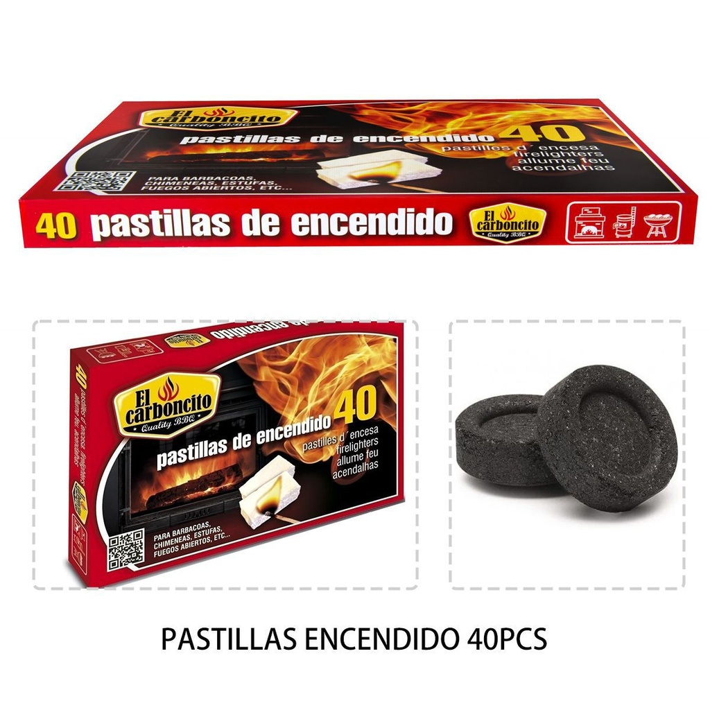 Pastillas de encendido 40pcs para barbacoas