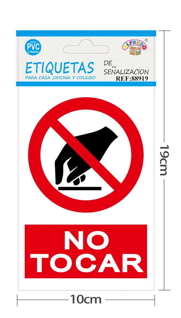 Etiquetas de señalización 10 x 19 cm - Señalización PVC