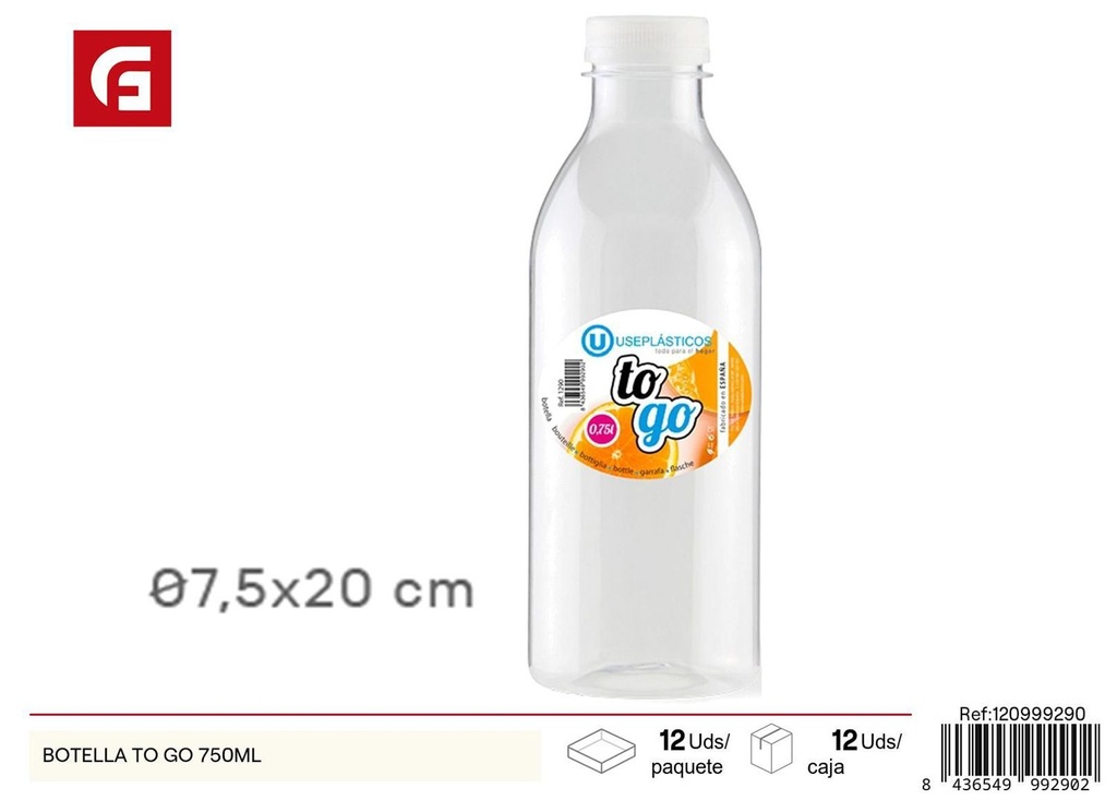 Botella To Go 750 ml - Envases de plástico