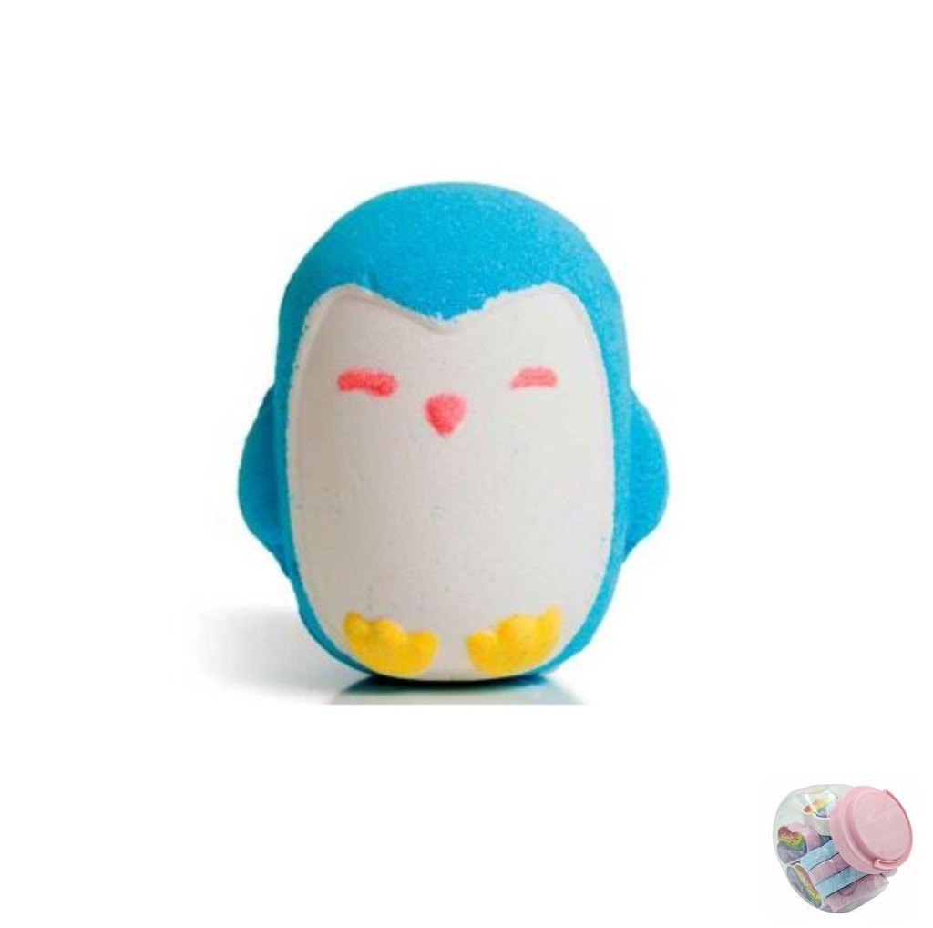 Bomba de baño pingüino 120g para relajación