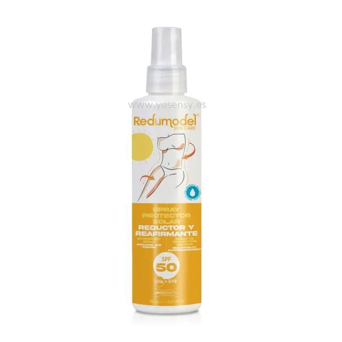 Protector solar Redumodel SPF 50 150ml para cuidado de la piel