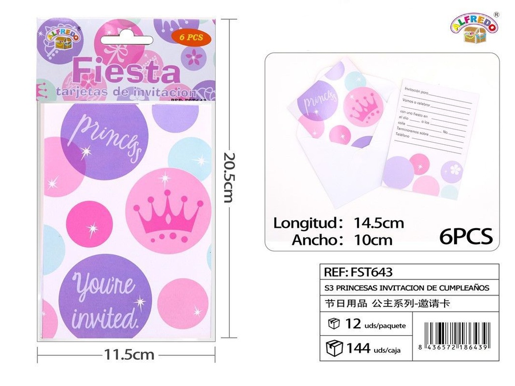 Invitación de cumpleaños con tema S3 - Artículos de fiesta