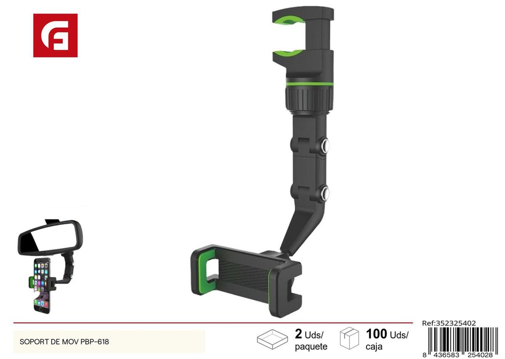 Soporte para teléfono móvil PBP-618 para vehículos