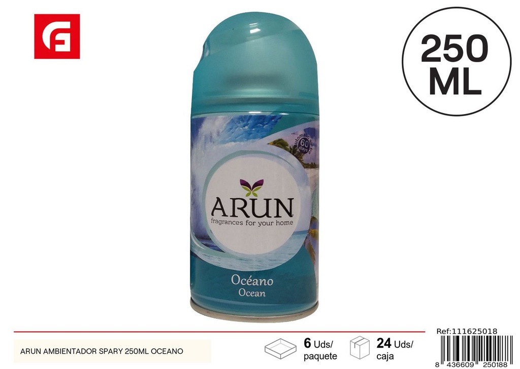 Ambientador spray ARUN 250ml océano