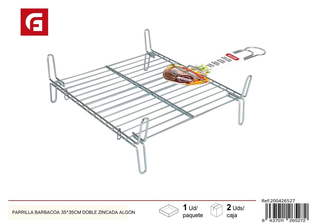 Parrilla de dos capas de 35*35 cm - Utensilios de cocina