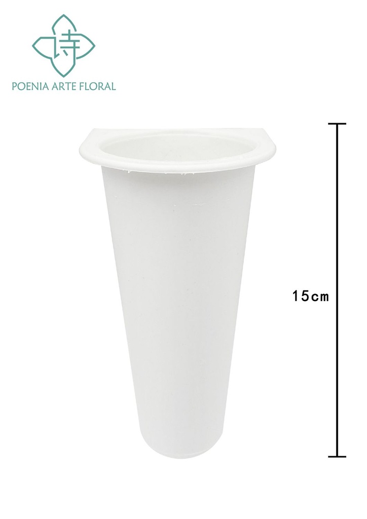 Cono de pared de flores plásticas - Decoración para el hogar