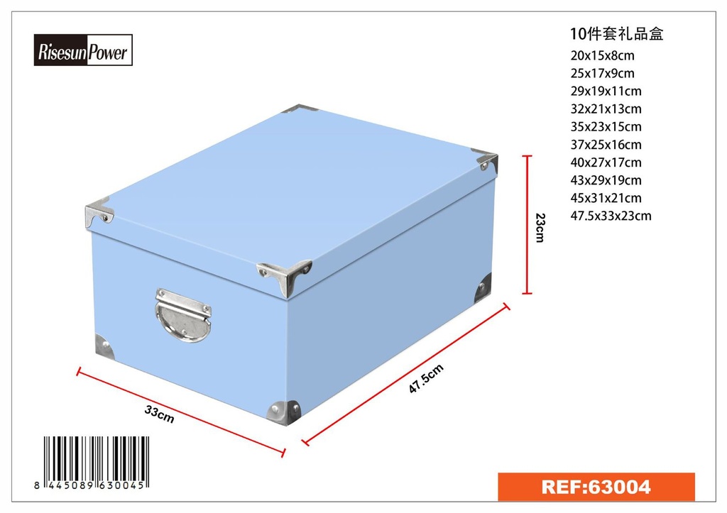 Caja de regalo 10 piezas 47.5*33*23cm para empaques elegantes