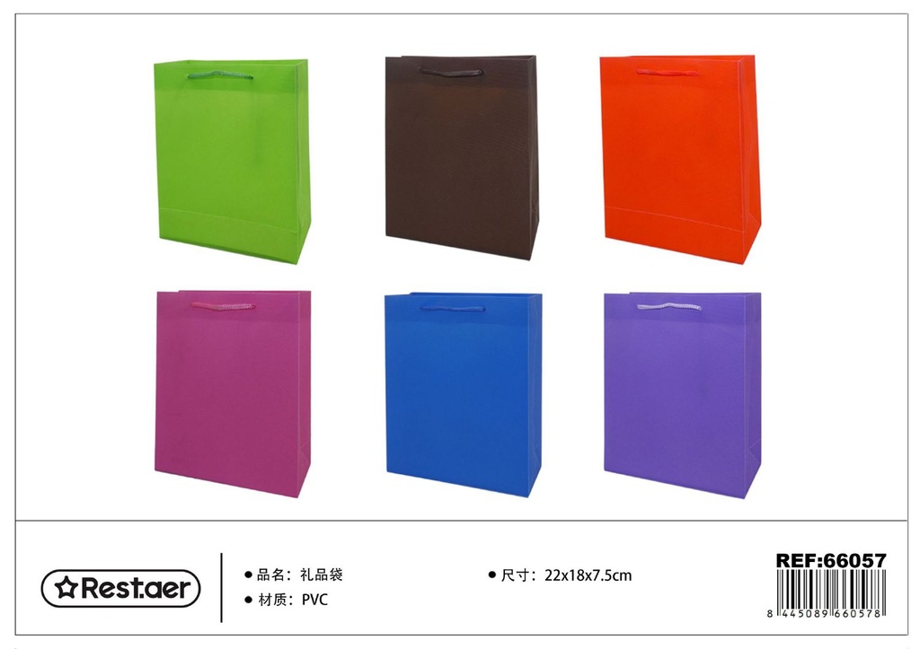Bolsa de regalo PVC 22x18x7.5cm - Artículos de regalo