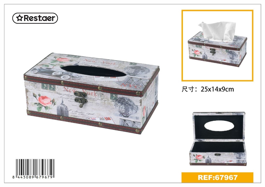 Caja para servilletas 25x14x9 cm - Artículos de regalo