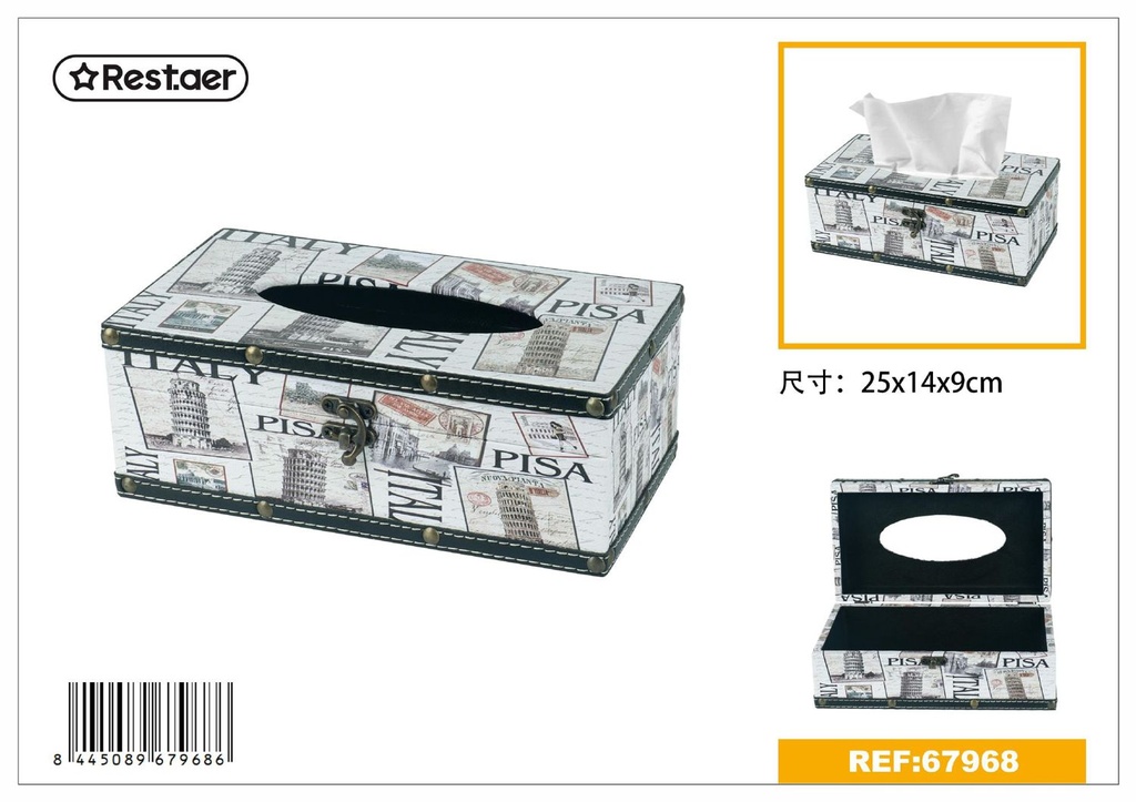 Caja para servilletas 25x14x9 cm - Artículos de regalo