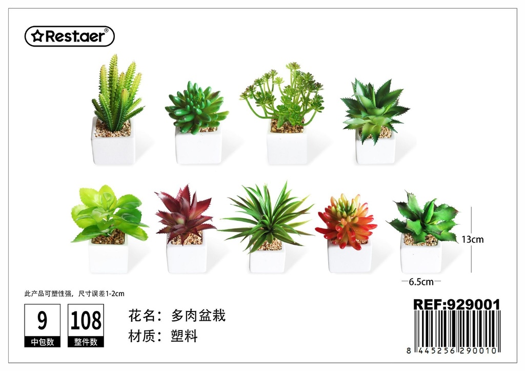 Planta artificial de macetas 6.5*13CM - Decoración artificial