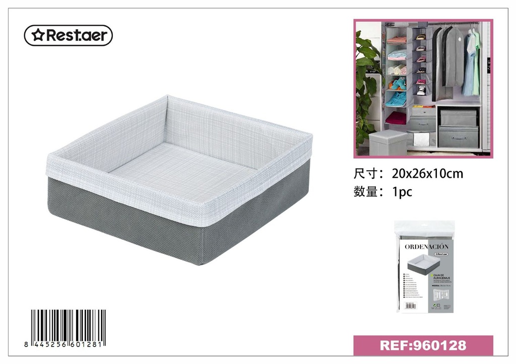 Caja de Almacenamiento de Tela 20x26x10 cm - Almacenamiento en el hogar