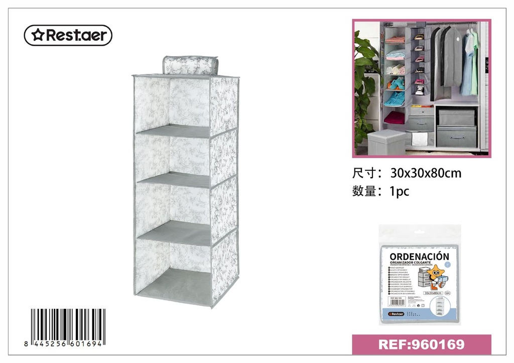 Organizador de ropa 30x30x80cm - Muebles de organización
