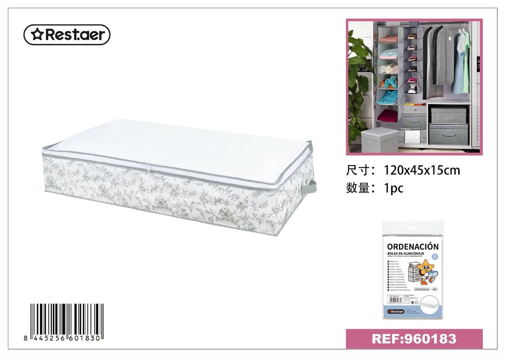 Bolsa de almacenamiento de tela 120x45x15cm - Organizadores de hogar 
