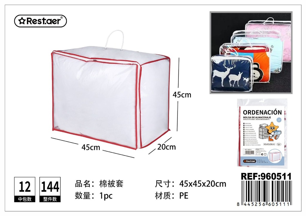 Bolsa de almacenamiento 45*45*20CM transparente - Organización del hogar