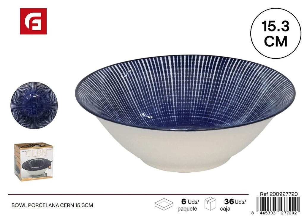 Bowl de porcelana CERN 15.3cm para cocina