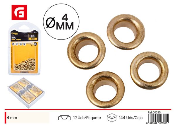 Ojal 4mm para manualidades y bricolaje