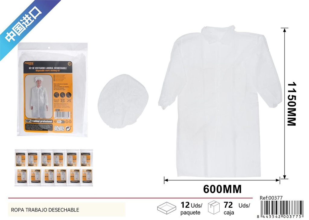 Ropa de trabajo desechable - Artículos de pintura