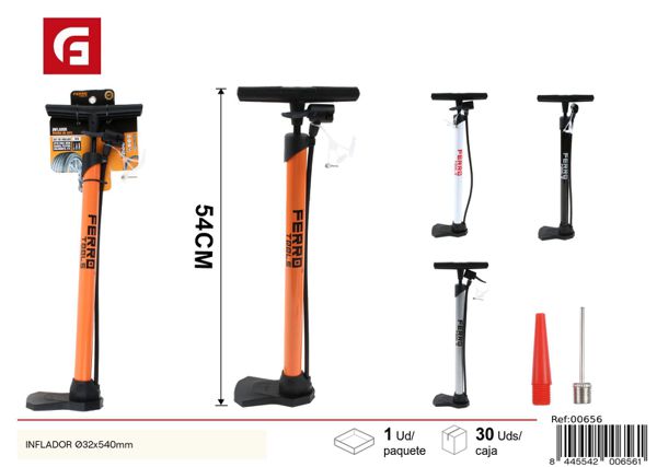 Inflador de bicicleta Ø32x540mm