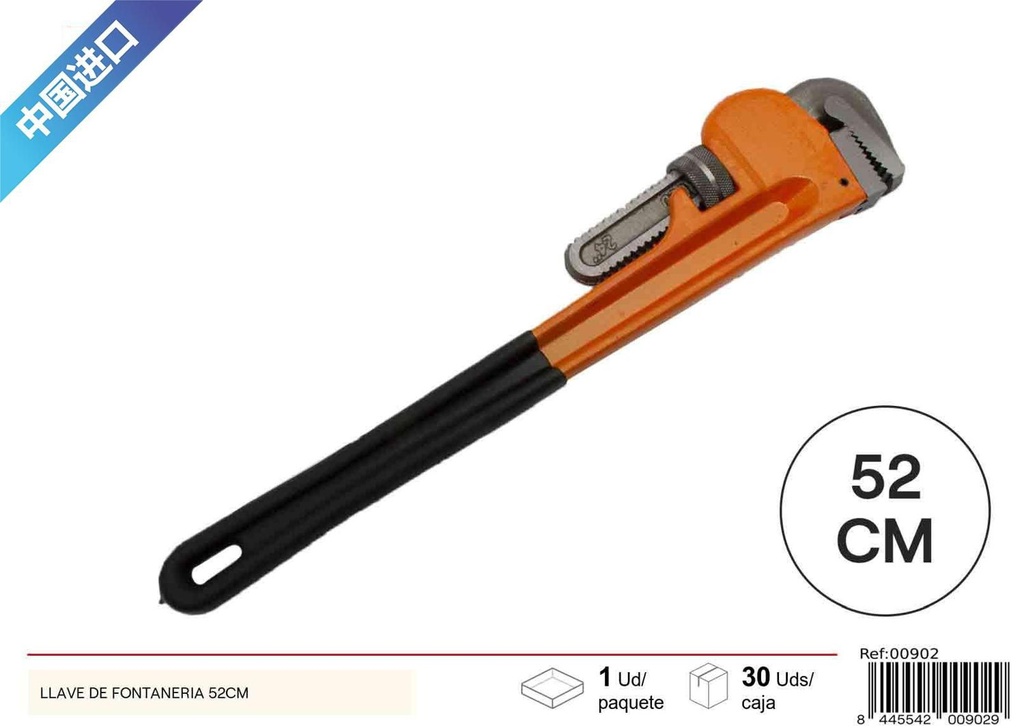 Llave de fontanería 24 pulgadas 52 cm - Herramientas de ferretería