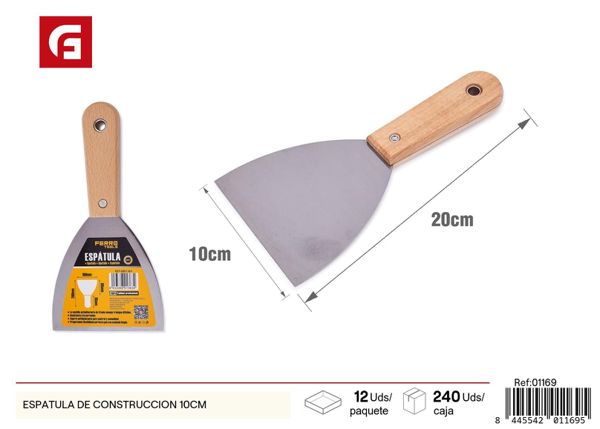 Espátula de construcción 10cm para albañilería