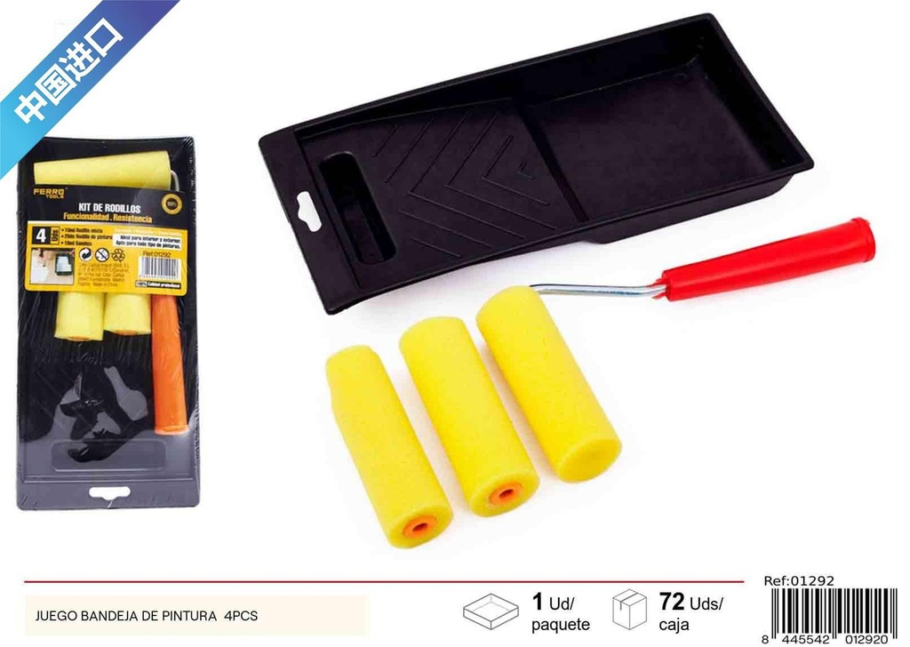 Juego de bandeja de pintura 4pcs para bricolaje