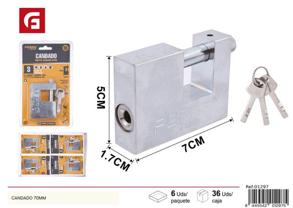 Candado de 70mm