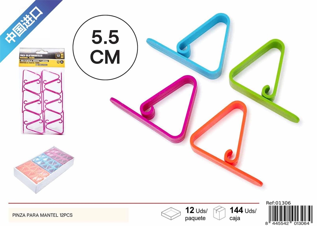 Pinza para Mantel 12Uds - Organización de Mesas