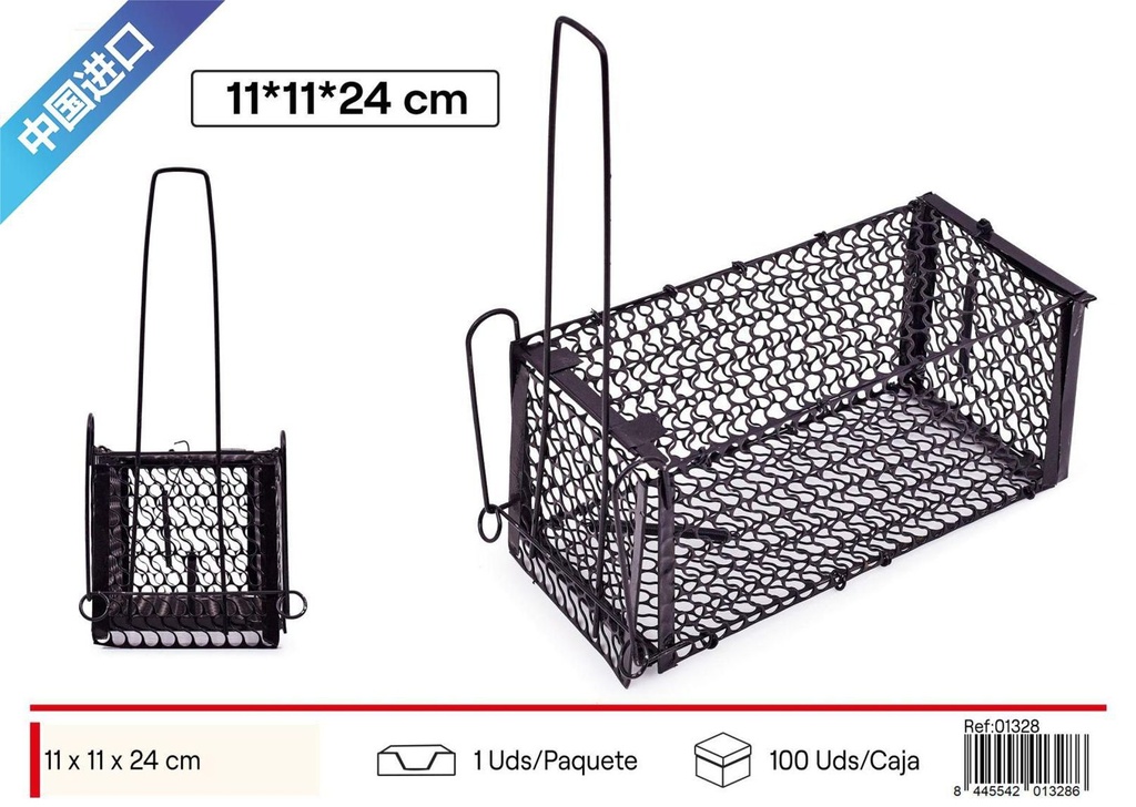 Trampa de ratón plegable 11x11x24cm - Artículos de limpieza