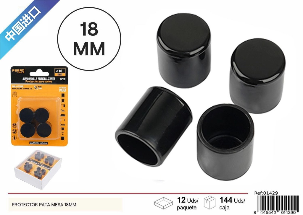 Protector de patas para mesa de 18 mm - Ferretería
