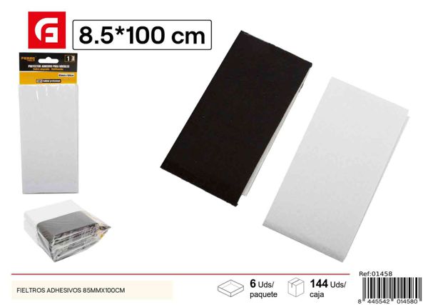 Fieltros adhesivos 85mmx100cm para protección de muebles