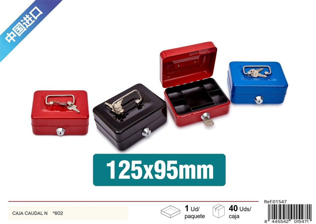 Caja caudal 125x95x60 mm - Herramientas de ferretería