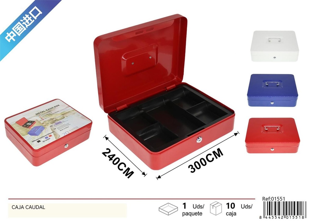 Caja caudal 300*240*90mm - Ferretería y almacenamiento