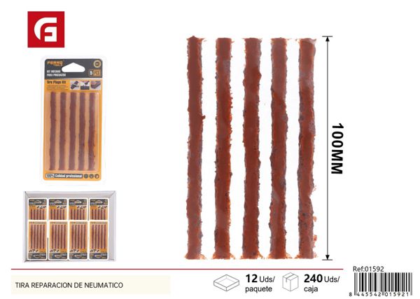 Tiras de reparación de neumáticos 5pcs