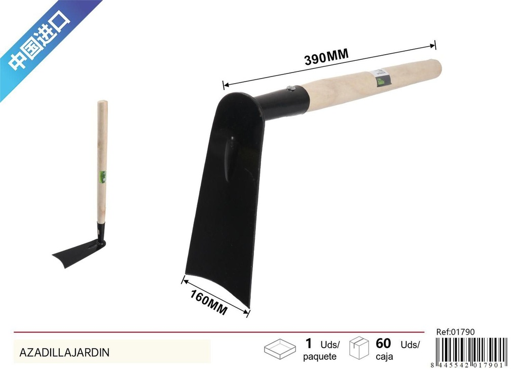 Azadilla de jardín 35cm mango de madera