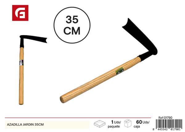 Azadilla de jardín 35cm mango de madera