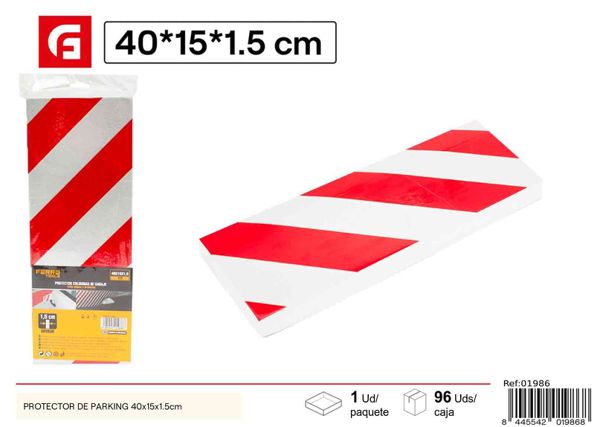 Protector de parking de espuma 40x15x1.5cm para seguridad de vehículos