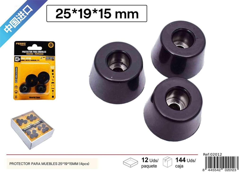 Protector para muebles 25*19*15mm (4pcs) - Herramientas de ferretería