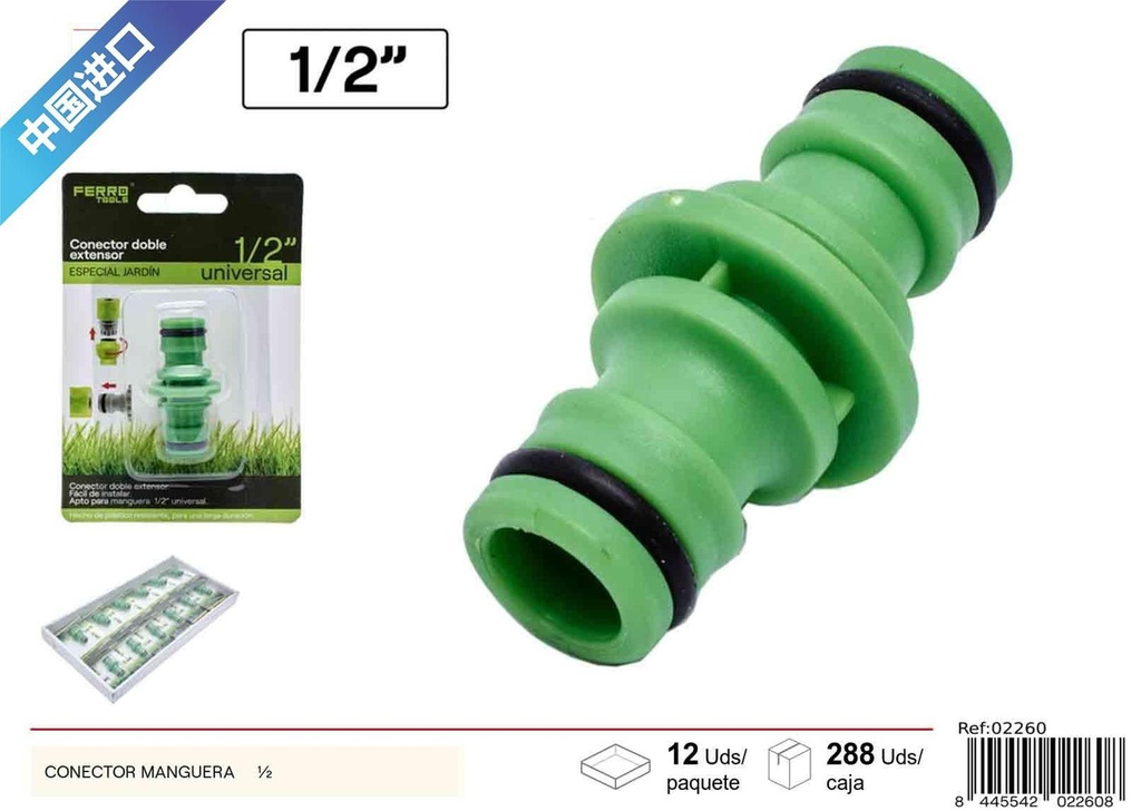 Conección de manguera ½ - Accesorios de jardín