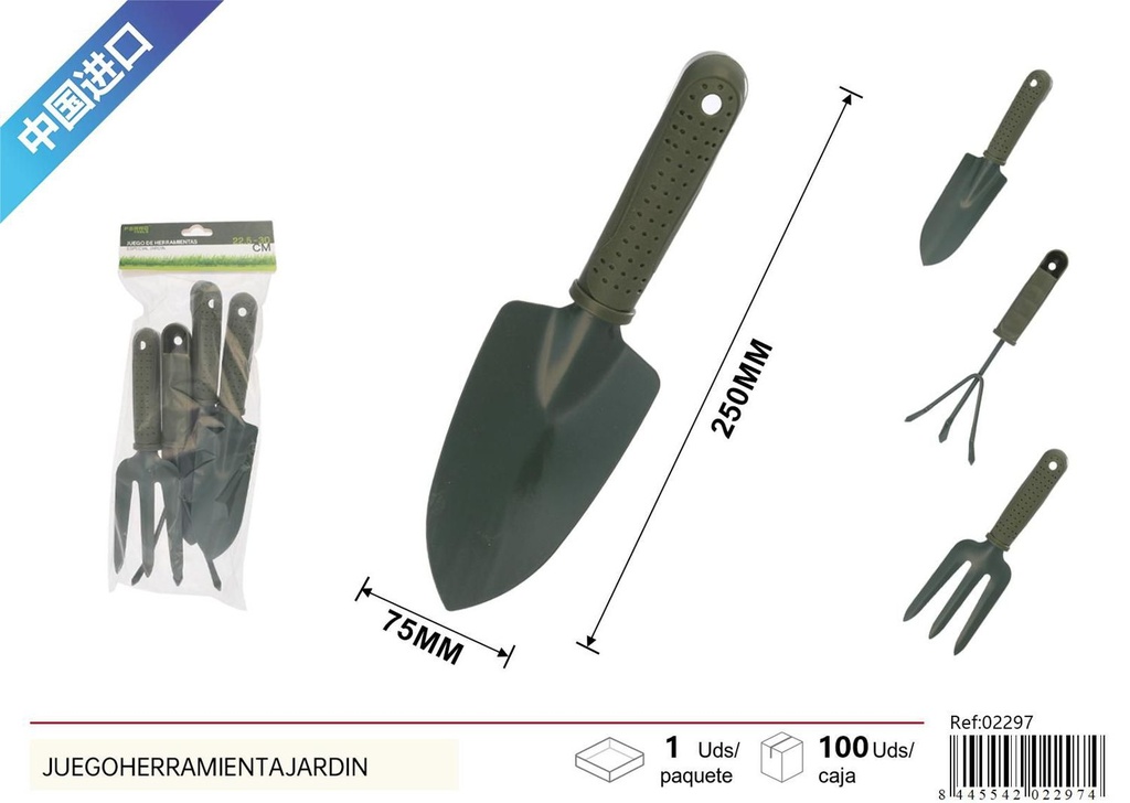 Juego de herramientas de jardín 4 piezas - Accesorios de jardín