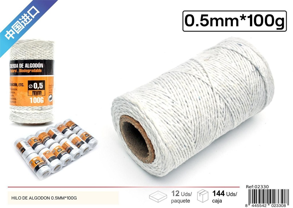 Hilo de algodón 0.5mm*100g - Accesorios de jardinería