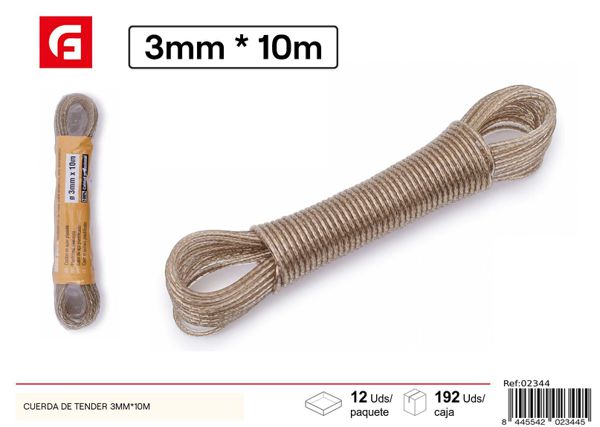 Cuerda de tender 3mm*10m para colgar ropa