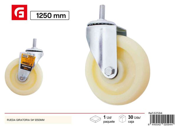 Rueda giratoria 5# 125mm