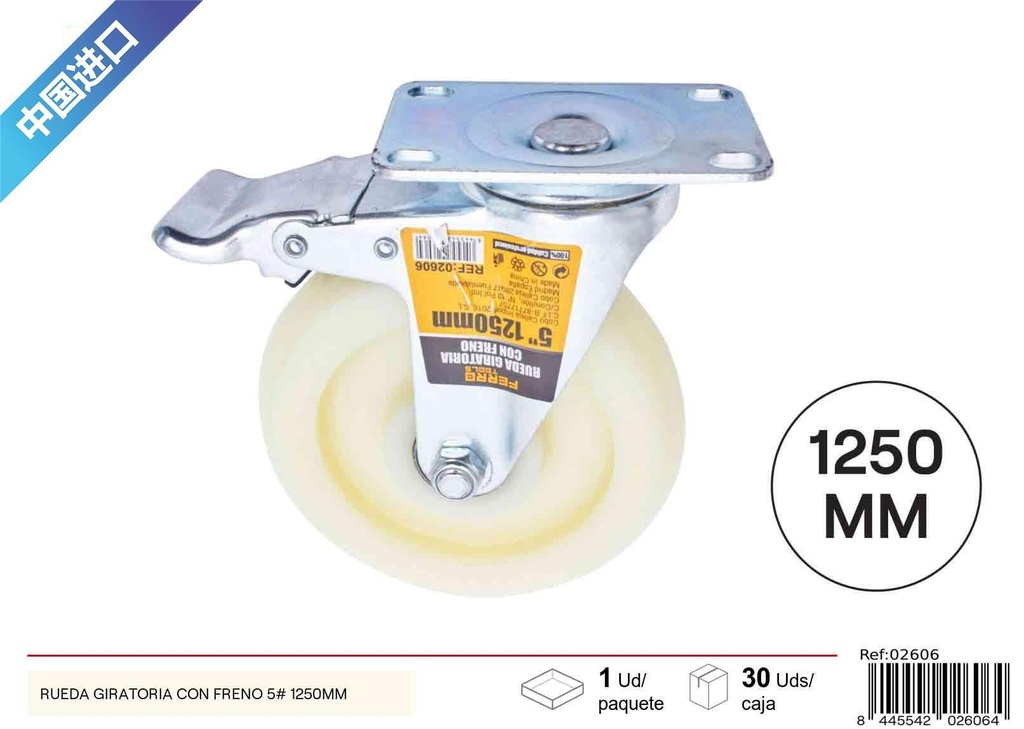 Rueda giratoria con freno 5 - Herramientas