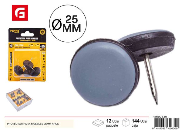 Protector para muebles 25mm 4 piezas