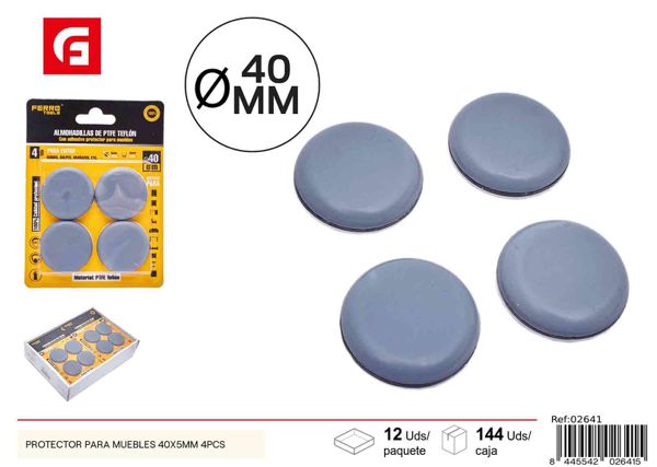 Protector para muebles 40x5mm 4pcs para patas