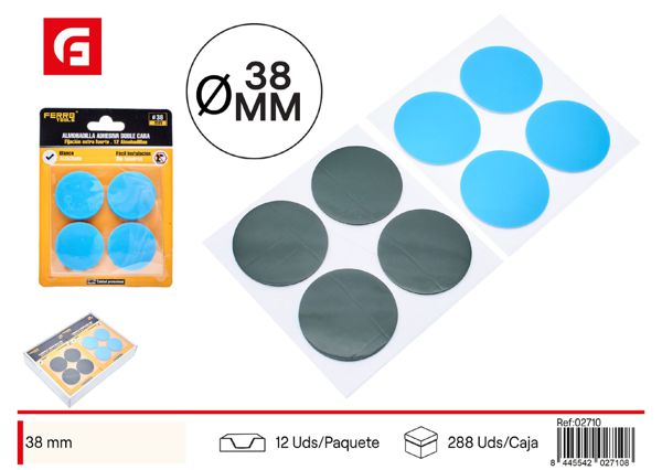 Pegatina doble cara 38mm 12pcs - Adhesivos y herramientas