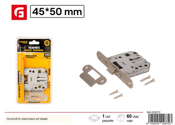 Picaporte unificado estilo europeo 45*50mm para puertas