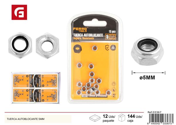 Tuerca autoblocante 5mm